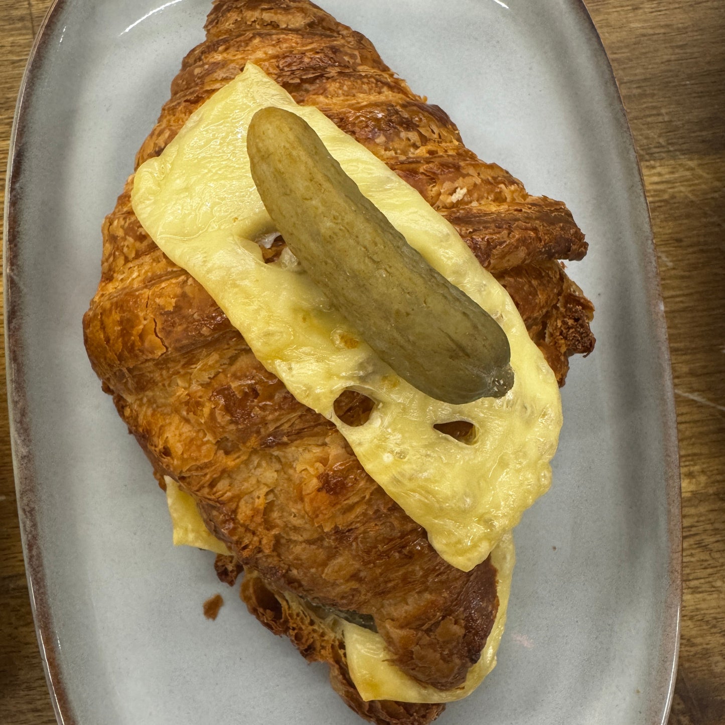 Cheese & Pickle Croissant